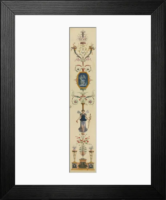 Framed Print : Decorative Panel, 1790s. Creator: Pierre Rousseau (French, 1751-1829) Framed Print : Decorative Panel, 1790s. Creator: Pierre Rousseau (French, 1751-1829)