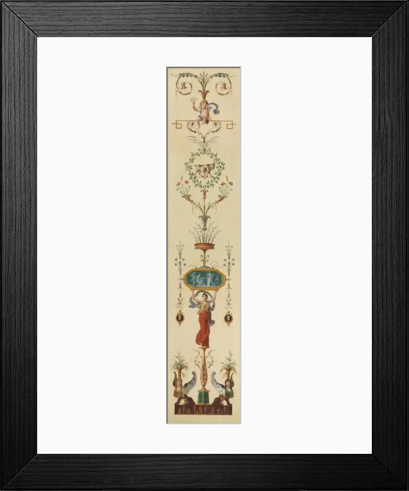 Framed Print : Decorative Panel, 1790s. Creator: Pierre Rousseau (French, 1751-1829) Framed Print : Decorative Panel, 1790s. Creator: Pierre Rousseau (French, 1751-1829)