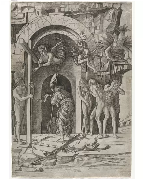Descent into Limbo, c. 1490-1500. Creator: Giovanni Antonio da Brescia (Italian)