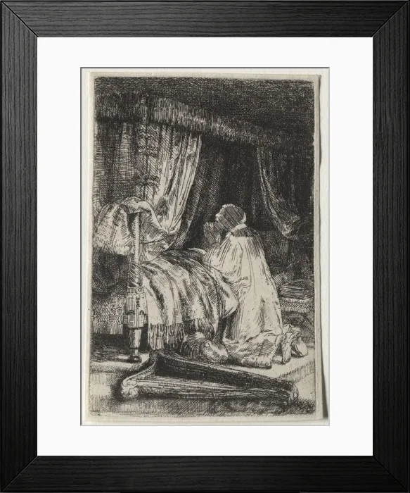 Framed Print : David in Prayer, 1652. Creator: Rembrandt van Rijn (Dutch, 1606-1669) Framed Print : David in Prayer, 1652. Creator: Rembrandt van Rijn (Dutch, 1606-1669)