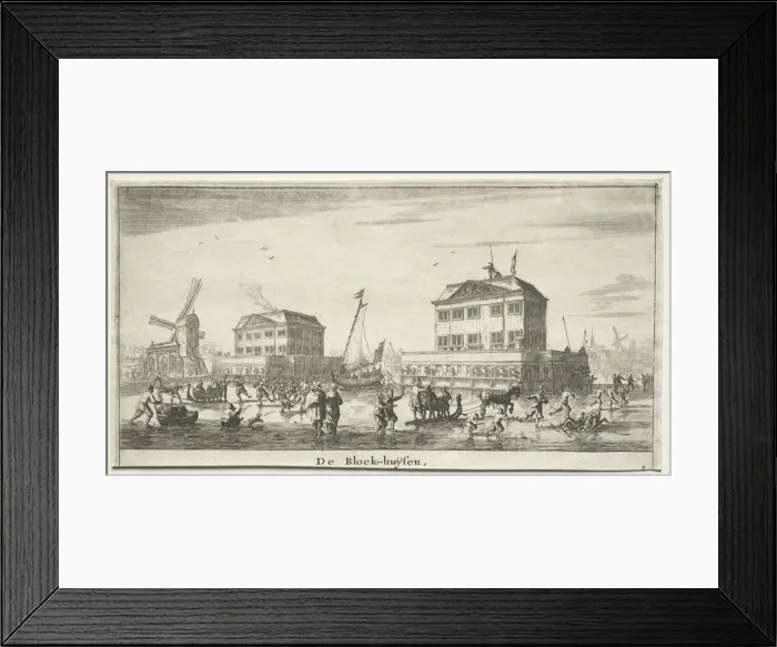Framed Print : De Block-huysen. Creator: Reinier Nooms (Dutch, c. 1623-1667) Framed Print : De Block-huysen. Creator: Reinier Nooms (Dutch, c. 1623-1667)