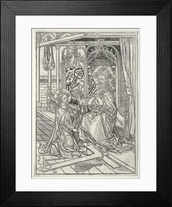 Framed Print : Der Schatzbehalter: The Trinity, 1491. Creator: Michael Wolgemut (German, 1434-1519) Framed Print : Der Schatzbehalter: The Trinity, 1491. Creator: Michael Wolgemut (German, 1434-1519)
