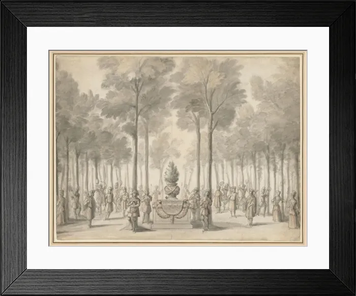 Framed Print : Design for the Divertissement from La Pastorale (First Entree of Framed Print : Design for the Divertissement from La Pastorale (First Entree of