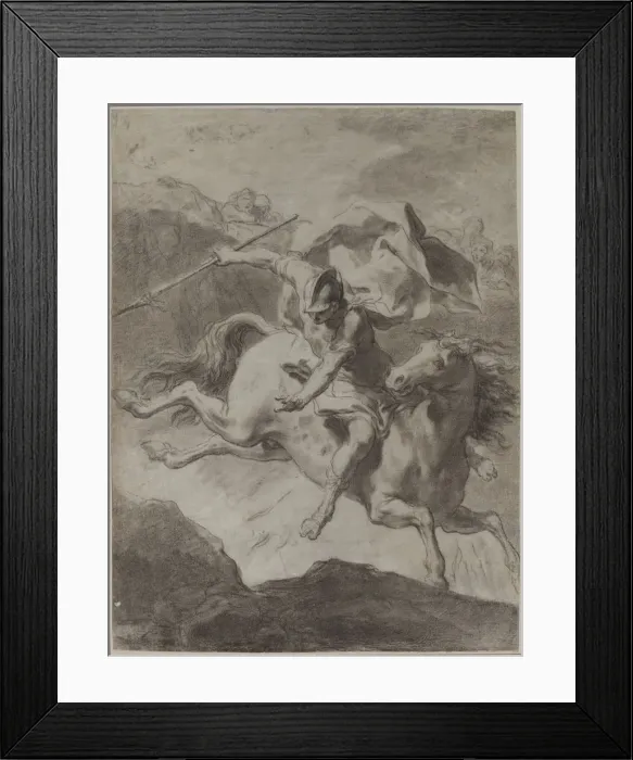 Framed Print : Death of Marcus Curtius, 1799. Creator: Gaetano Gandolfi (Italian, 1734-1802) Framed Print : Death of Marcus Curtius, 1799. Creator: Gaetano Gandolfi (Italian, 1734-1802)