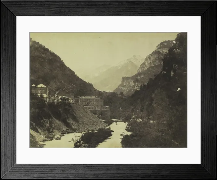 Framed Print : Eaux-Chaudes, Pyrenees (verso), c. 1855. Creator: Farnham Maxwell Lyte (British, 1828-1906) Framed Print : Eaux-Chaudes, Pyrenees (verso), c. 1855. Creator: Farnham Maxwell Lyte (British, 1828-1906)