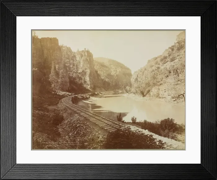 Framed Print : Echo Cliffs, Canyon of the Grand River, Glenwood Extension, Colorado, 1885. Creator Framed Print : Echo Cliffs, Canyon of the Grand River, Glenwood Extension, Colorado, 1885. Creator