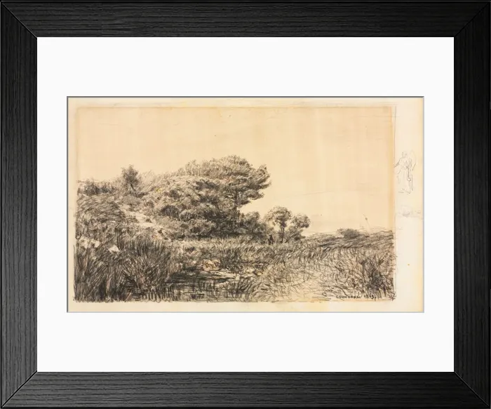 Framed Print : Edge of Marsh at Couronne, 1863. Creator: Felix Ziem (French, 1821-1911) Framed Print : Edge of Marsh at Couronne, 1863. Creator: Felix Ziem (French, 1821-1911)