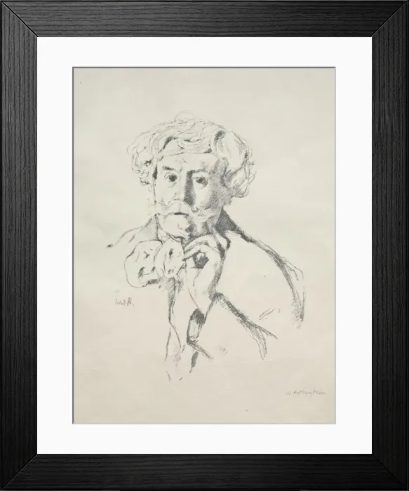 Framed Print : Edmond de Goncourt, 1897. Creator: William Rothenstein (British, 1872-1945) Framed Print : Edmond de Goncourt, 1897. Creator: William Rothenstein (British, 1872-1945)