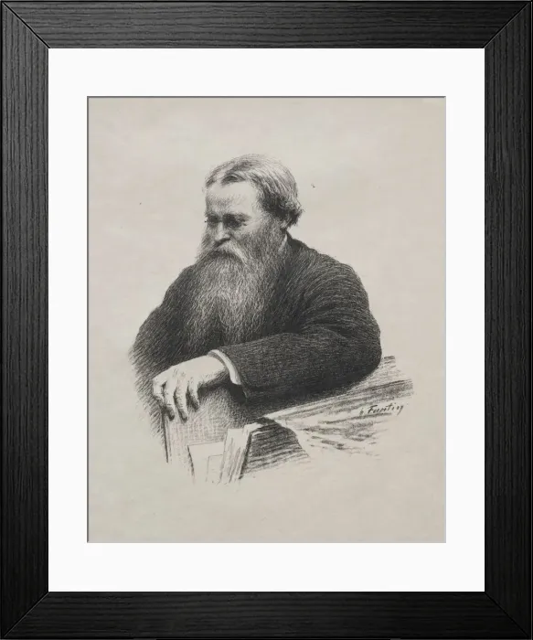 Framed Print : Edwin Edwards, 1892. Creator: Henri Fantin-Latour (French, 1836-1904) Framed Print : Edwin Edwards, 1892. Creator: Henri Fantin-Latour (French, 1836-1904)