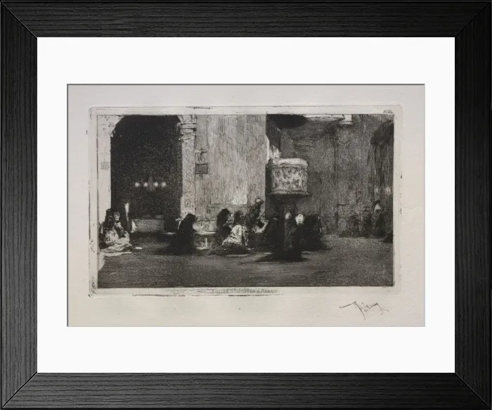 Framed Print : Eglise St. Joseph a Madrid. Creator: Mariano Fortuny y Carbo (Spanish, 1838-1874) Framed Print : Eglise St. Joseph a Madrid. Creator: Mariano Fortuny y Carbo (Spanish, 1838-1874)