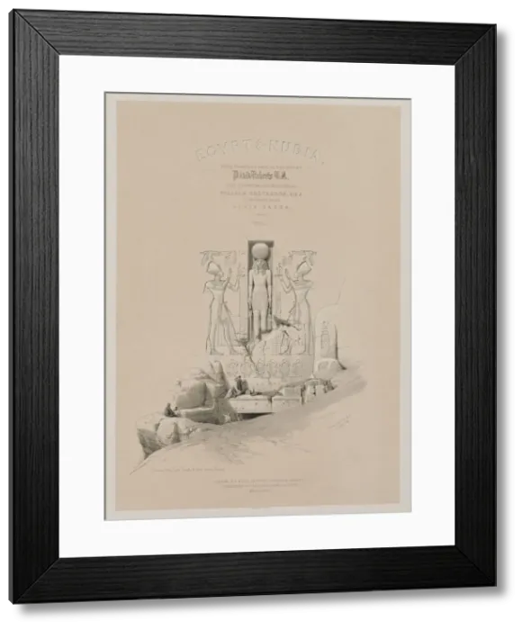 Framed Print : Egypt and Nubia, Volume I: Frontispiece, 1846. Creator: Louis Haghe (British, 1806-1885); F Framed Print : Egypt and Nubia, Volume I: Frontispiece, 1846. Creator: Louis Haghe (British, 1806-1885); F