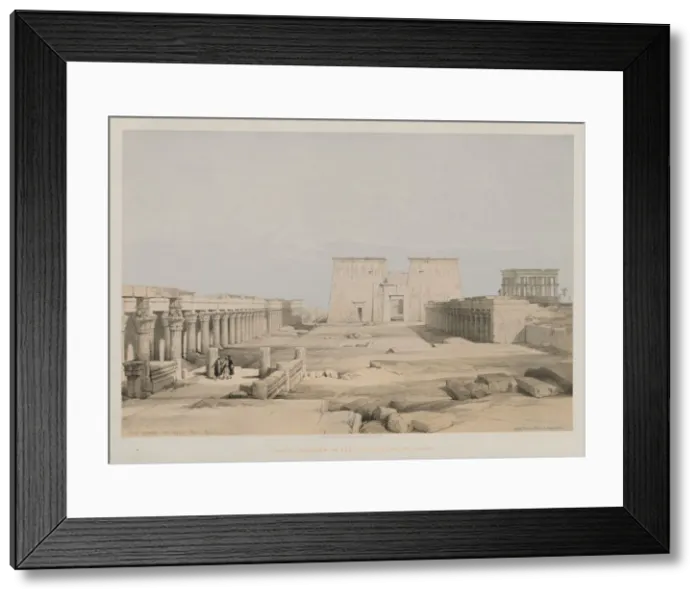 Framed Print : Egypt and Nubia, Volume I: Grand Approach to the Temple of Philae, Nubia, 1847. Creator Framed Print : Egypt and Nubia, Volume I: Grand Approach to the Temple of Philae, Nubia, 1847. Creator