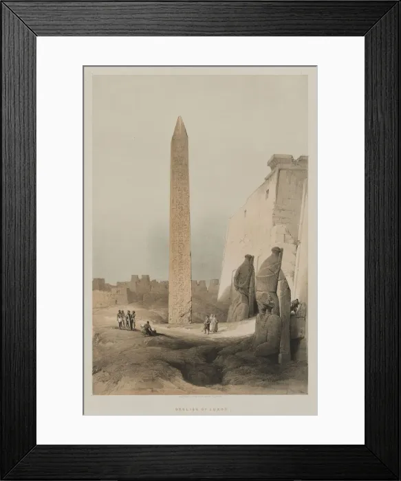 Framed Print : Egypt and Nubia, Volume I: Luxor, 1846. Creator: Louis Haghe (British, 1806-1885); F Framed Print : Egypt and Nubia, Volume I: Luxor, 1846. Creator: Louis Haghe (British, 1806-1885); F