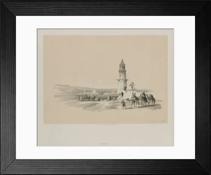 Framed Print : Egypt and Nubia, Volume I: Siout - Upper Egypt, 1847. Creator: Louis Haghe (British, 1806-1885); F Framed Print : Egypt and Nubia, Volume I: Siout - Upper Egypt, 1847. Creator: Louis Haghe (British, 1806-1885); F