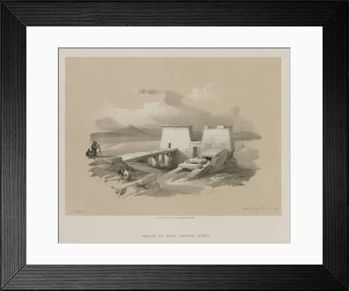 Framed Print : Egypt and Nubia, Volume I: Temple of Wady Saboua, Nubia, 1846. Creator: Louis Haghe (British Framed Print : Egypt and Nubia, Volume I: Temple of Wady Saboua, Nubia, 1846. Creator: Louis Haghe (British