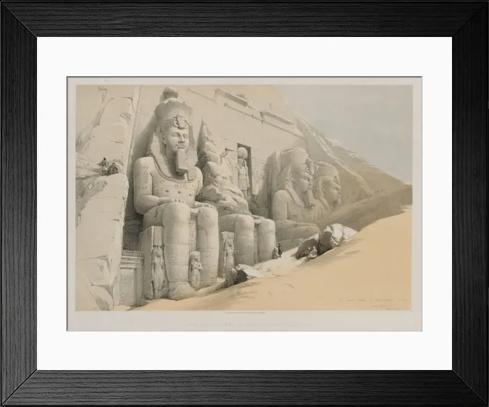 Framed Print : Egypt and Nubia, Volume I: The Great Temple of Aboo-Simble, Nubia, 1846. Creator: Louis Haghe Framed Print : Egypt and Nubia, Volume I: The Great Temple of Aboo-Simble, Nubia, 1846. Creator: Louis Haghe