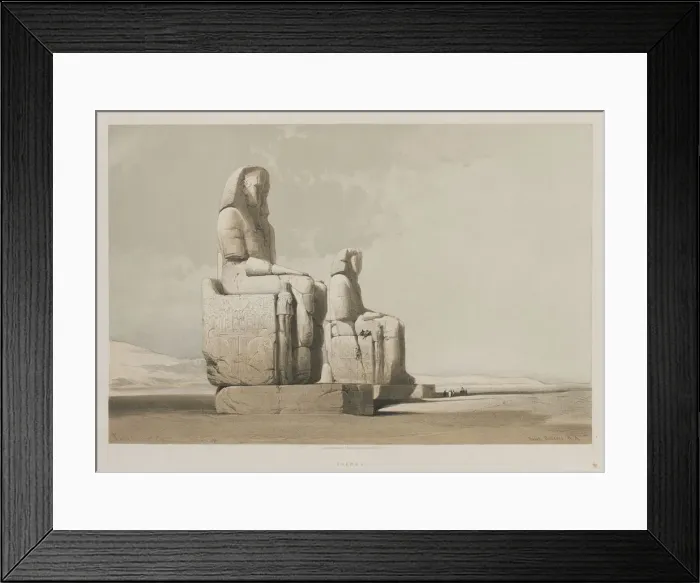 Framed Print : Egypt and Nubia, Volume I: Thebes, 1846. Creator: Louis Haghe (British, 1806-1885); F Framed Print : Egypt and Nubia, Volume I: Thebes, 1846. Creator: Louis Haghe (British, 1806-1885); F