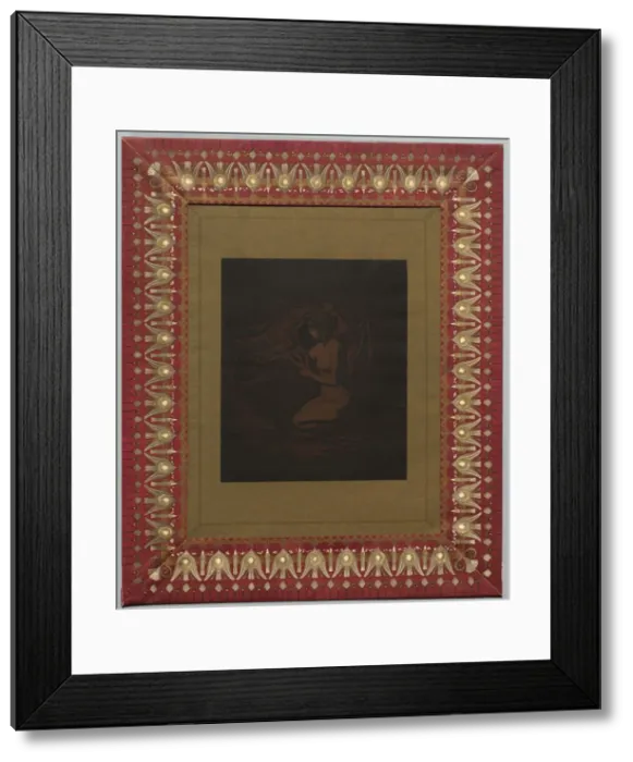Framed Print : Embers Glow, 1890-1897. Creator: Theodore Roussel (French, 1847-1926) Framed Print : Embers Glow, 1890-1897. Creator: Theodore Roussel (French, 1847-1926)