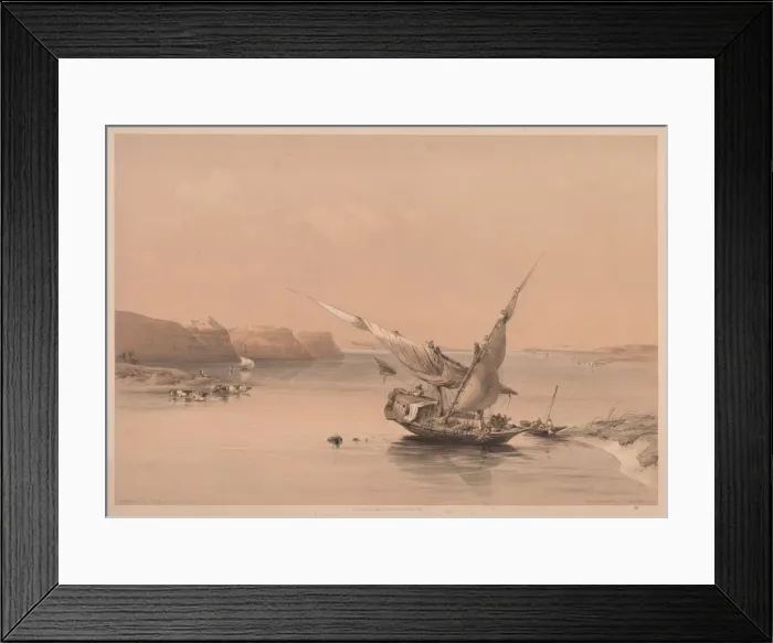 Framed Print : Egypt and Nubia: Volume II - No. 6, Approach to the Fortress of Ibrim, Nubia, 1838 Framed Print : Egypt and Nubia: Volume II - No. 6, Approach to the Fortress of Ibrim, Nubia, 1838