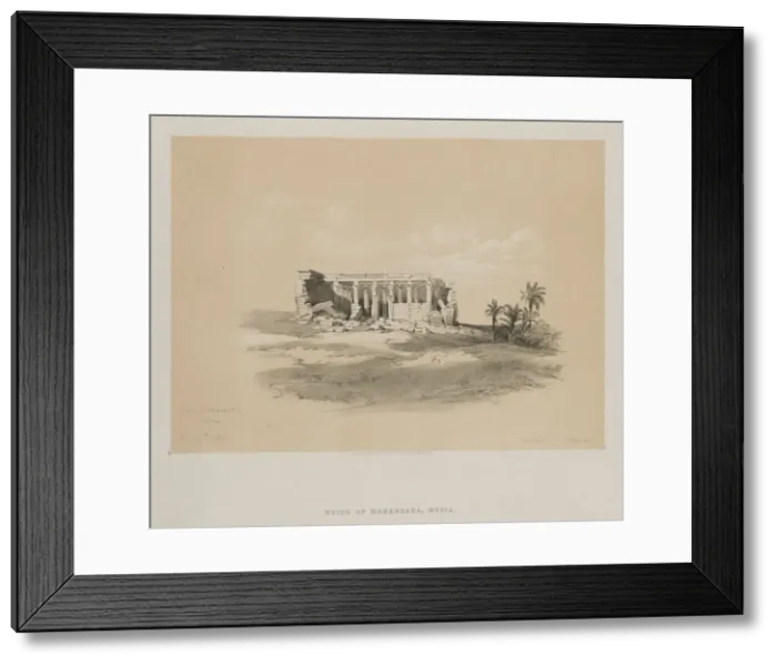 Framed Print : Egypt and Nubia, Volume I: Wady Maharraka, Nubia, 1846. Creator: Louis Haghe (British Framed Print : Egypt and Nubia, Volume I: Wady Maharraka, Nubia, 1846. Creator: Louis Haghe (British