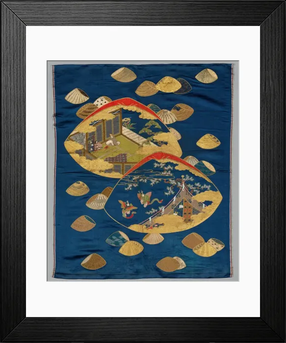 Framed Print : Embroidered Fukusa, late 1800s-early 1900s. Creator: Unknown Framed Print : Embroidered Fukusa, late 1800s-early 1900s. Creator: Unknown