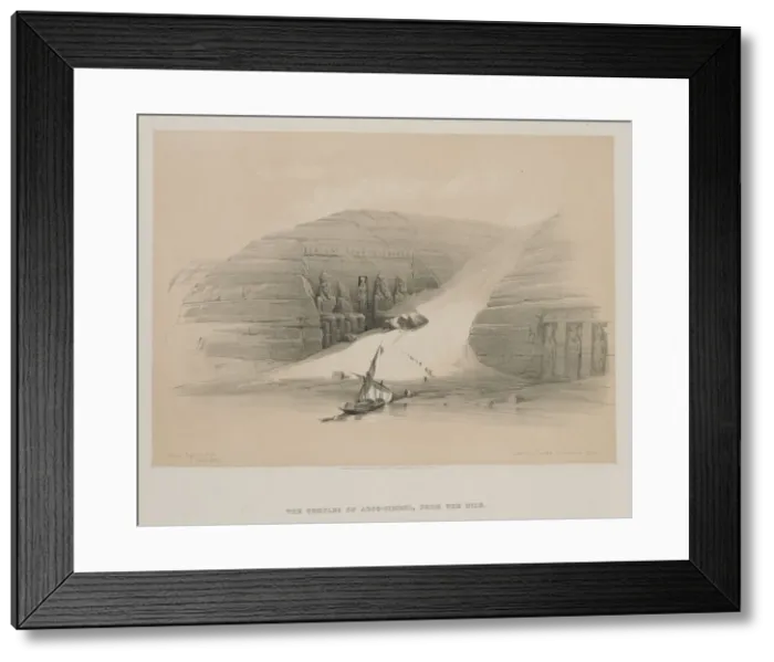 Framed Print : Egypt and Nubia, Volume II: Excavated Temples of Abo Simble, Nubia, 1848. Creator