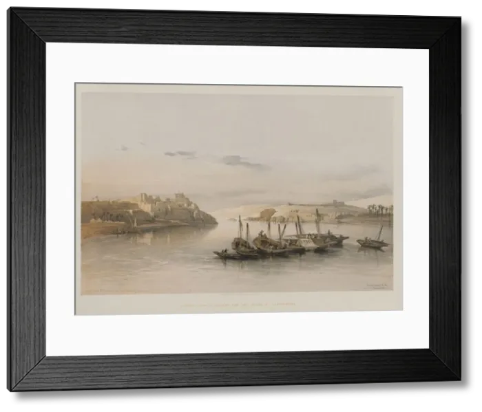 Framed Print : Egypt and Nubia, Volume II: General View of Esouan and the Island of Elephantine, 1848 Framed Print : Egypt and Nubia, Volume II: General View of Esouan and the Island of Elephantine, 1848