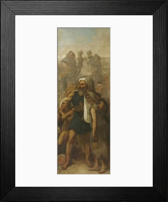 Framed Print : Egyptian Family (Sketch for The Battle of the Pyramids ), c. 1835. Creator Framed Print : Egyptian Family (Sketch for The Battle of the Pyramids ), c. 1835. Creator