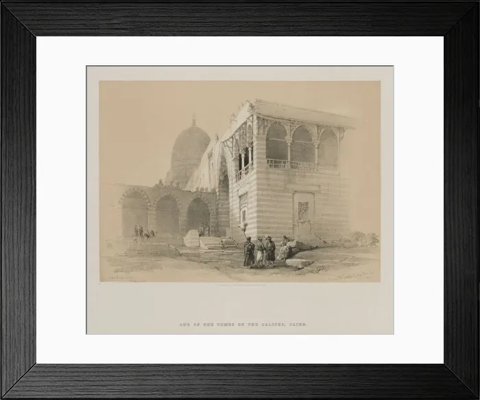 Framed Print : Egypt and Nubia, Volume III: One of the Tombs of the Khalifs, Cairo, 1848. Creator Framed Print : Egypt and Nubia, Volume III: One of the Tombs of the Khalifs, Cairo, 1848. Creator