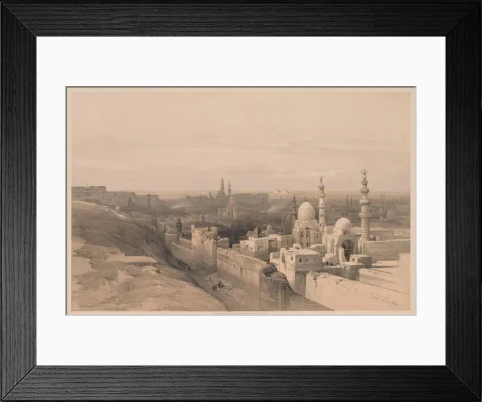 Framed Print : Egypt and Nubia: Volume III - No. 26, Cairo, Looking West, 1838. Creator: Louis Haghe (British Framed Print : Egypt and Nubia: Volume III - No. 26, Cairo, Looking West, 1838. Creator: Louis Haghe (British