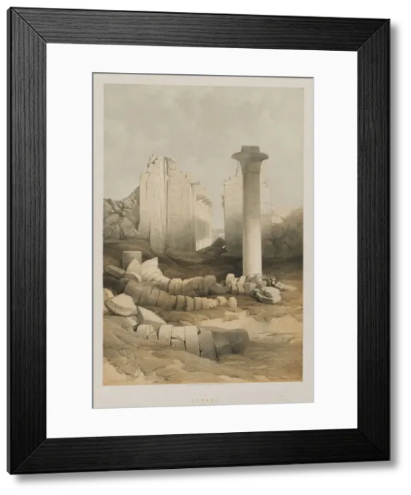Framed Print : Egypt and Nubia, Volume II: Karnak, 1848. Creator: Louis Haghe (British, 1806-1885); F Framed Print : Egypt and Nubia, Volume II: Karnak, 1848. Creator: Louis Haghe (British, 1806-1885); F