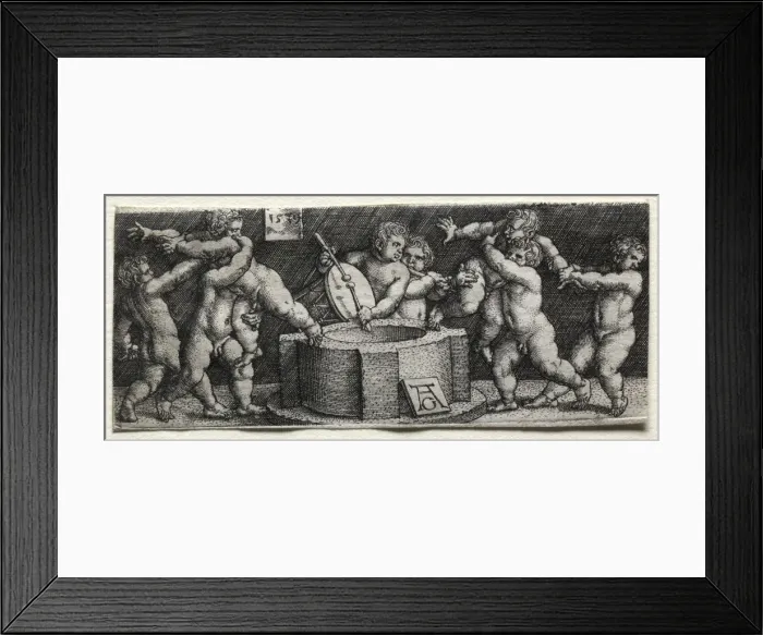 Framed Print : Eight Nude Children at a Well, 1539. Creator: Heinrich Aldegrever (German, 1502-1555 / 61) Framed Print : Eight Nude Children at a Well, 1539. Creator: Heinrich Aldegrever (German, 1502-1555 / 61)