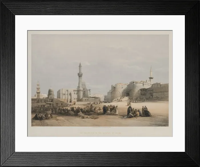 Framed Print : Egypt and Nubia, Volume III: The Entrance to the Citadel of Cairo, 1849. Creator: Louis Haghe Framed Print : Egypt and Nubia, Volume III: The Entrance to the Citadel of Cairo, 1849. Creator: Louis Haghe