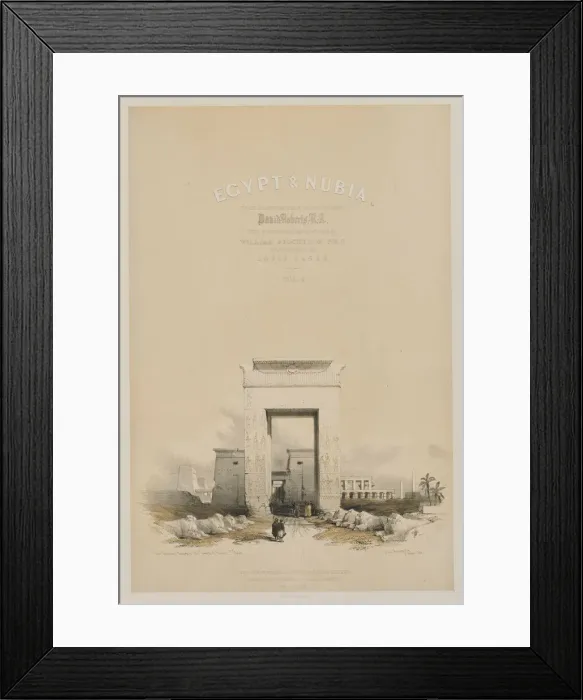 Framed Print : Egypt and Nubia: Frontispiece Volume V, 1849. Creator: Louis Haghe (British, 1806-1885); F Framed Print : Egypt and Nubia: Frontispiece Volume V, 1849. Creator: Louis Haghe (British, 1806-1885); F