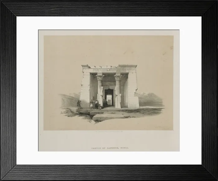 Framed Print : Egypt and Nubia, Volume II: Temple of Dandour, Nubia, 1848. Creator: Louis Haghe (British Framed Print : Egypt and Nubia, Volume II: Temple of Dandour, Nubia, 1848. Creator: Louis Haghe (British