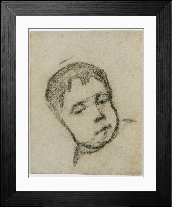 Framed Print : Emil Gauguin as a Child, Head on a Pillow, c. 1875-1876. Creator: Paul Gauguin (French, 1848-1903) Framed Print : Emil Gauguin as a Child, Head on a Pillow, c. 1875-1876. Creator: Paul Gauguin (French, 1848-1903)