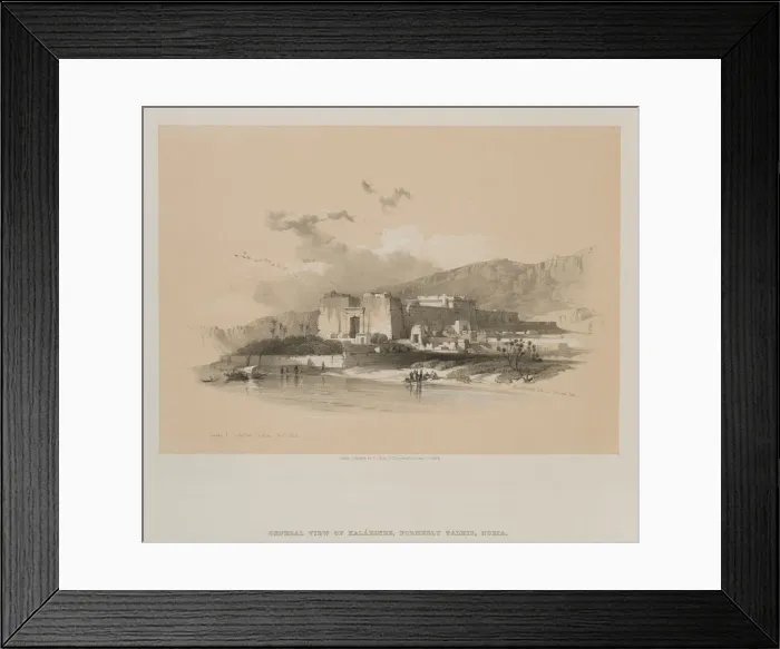Framed Print : Egypt and Nubia, Volume II: Temple of Kababshe, Nubia, 1848. Creator: Louis Haghe (British Framed Print : Egypt and Nubia, Volume II: Temple of Kababshe, Nubia, 1848. Creator: Louis Haghe (British