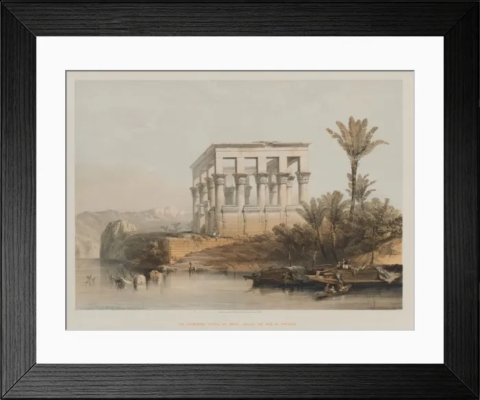 Framed Print : Egypt and Nubia, Volume II: The Hypaethral Temple at Philae, called the Bed of Pharaoh, 1848 Framed Print : Egypt and Nubia, Volume II: The Hypaethral Temple at Philae, called the Bed of Pharaoh, 1848