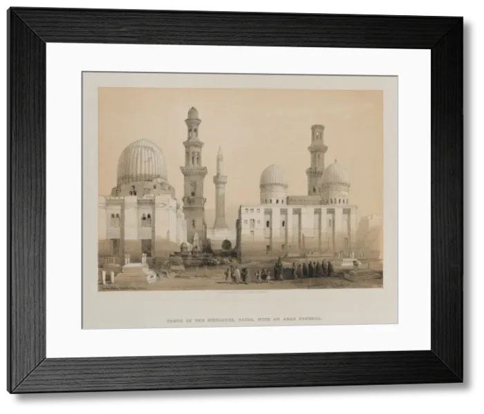 Framed Print : Egypt and Nubia, Volume III: Tomb of the Memlooks, Cairo, 1849. Creator: Louis Haghe (British Framed Print : Egypt and Nubia, Volume III: Tomb of the Memlooks, Cairo, 1849. Creator: Louis Haghe (British