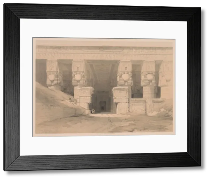 Framed Print : Egypt and Nubia: Volume I - No. 35, Dendera, 1838. Creator: Louis Haghe (British, 1806-1885) Framed Print : Egypt and Nubia: Volume I - No. 35, Dendera, 1838. Creator: Louis Haghe (British, 1806-1885)
