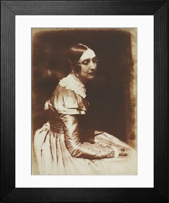Framed Print : Elizabeth Rigby, later Lady Eastlake (1809-1893), c. 1844-1845. Creator: David Octavius Hill Framed Print : Elizabeth Rigby, later Lady Eastlake (1809-1893), c. 1844-1845. Creator: David Octavius Hill