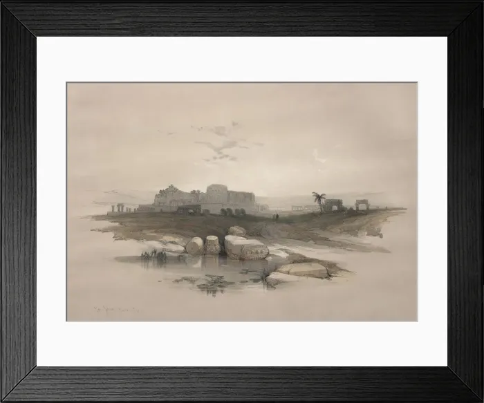 Framed Print : Eleutheropolis or the modern Beit-Jibrin, 1839. Creator: David Roberts (British, 1796-1864) Framed Print : Eleutheropolis or the modern Beit-Jibrin, 1839. Creator: David Roberts (British, 1796-1864)