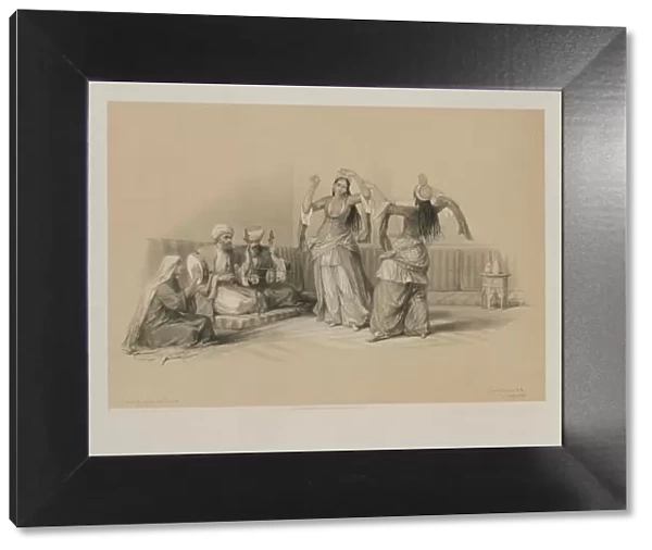 Egypt and Nubia, Volume III: Dancing Girls at Cairo, 1849. Creator: Louis Haghe (British