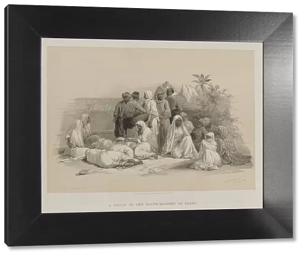Egypt and Nubia, Volume III: In the Slave Market at Cairo, 1849. Creator: Louis Haghe (British