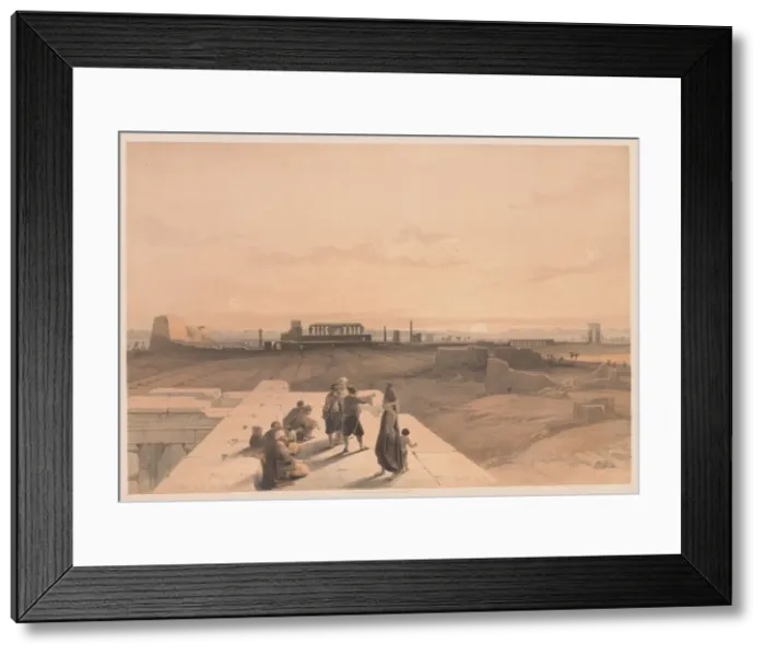 Framed Print : Egypt and Nubia: Volume I - No. 38, Ruins of Karnak, 1838. Creator: Louis Haghe (British Framed Print : Egypt and Nubia: Volume I - No. 38, Ruins of Karnak, 1838. Creator: Louis Haghe (British