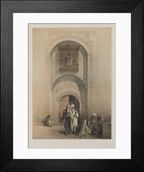 Framed Print : Egypt and Nubia, Volume III: Modern Mansion, showing the Arabesque Architecture of Cairo, 1849 Framed Print : Egypt and Nubia, Volume III: Modern Mansion, showing the Arabesque Architecture of Cairo, 1849