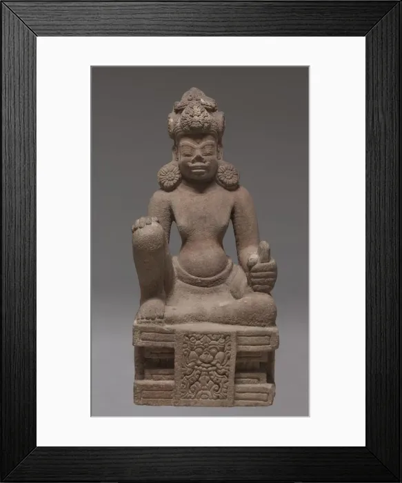 Framed Print : Enthroned planetary deity, 850-875. Creator: Unknown Framed Print : Enthroned planetary deity, 850-875. Creator: Unknown