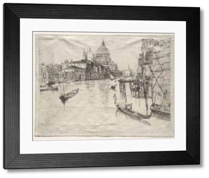 Framed Print : Entrance to the Grand Canal, Venice, 1880. Creator: Otto H. Bacher (American, 1856-1909) Framed Print : Entrance to the Grand Canal, Venice, 1880. Creator: Otto H. Bacher (American, 1856-1909)
