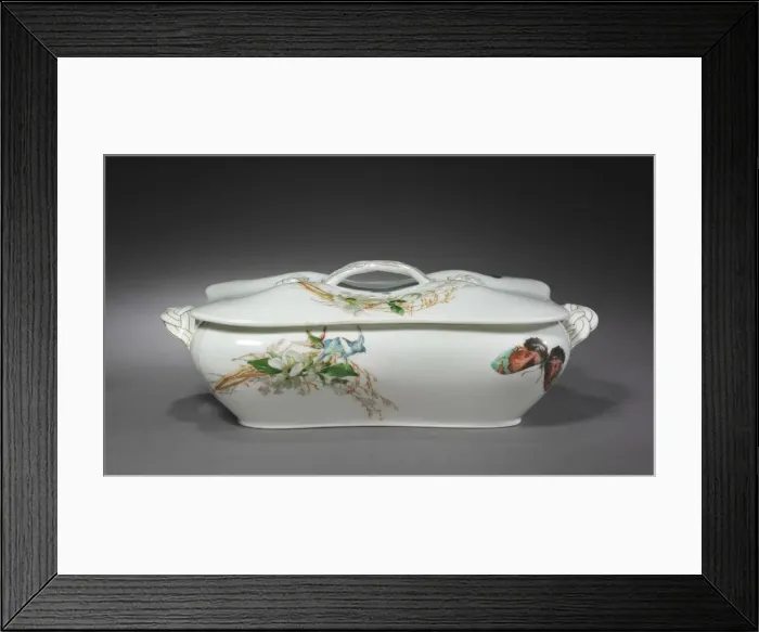 Framed Print : Entree Dish, c. 1890-1910. Creator: Unknown Framed Print : Entree Dish, c. 1890-1910. Creator: Unknown