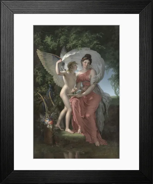 Framed Print : Erato, Muse of Lyrical Poetry, 1800. Creator: Charles Meynier (French, 1768-1832) Framed Print : Erato, Muse of Lyrical Poetry, 1800. Creator: Charles Meynier (French, 1768-1832)